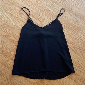 Hollister black cross tank top
